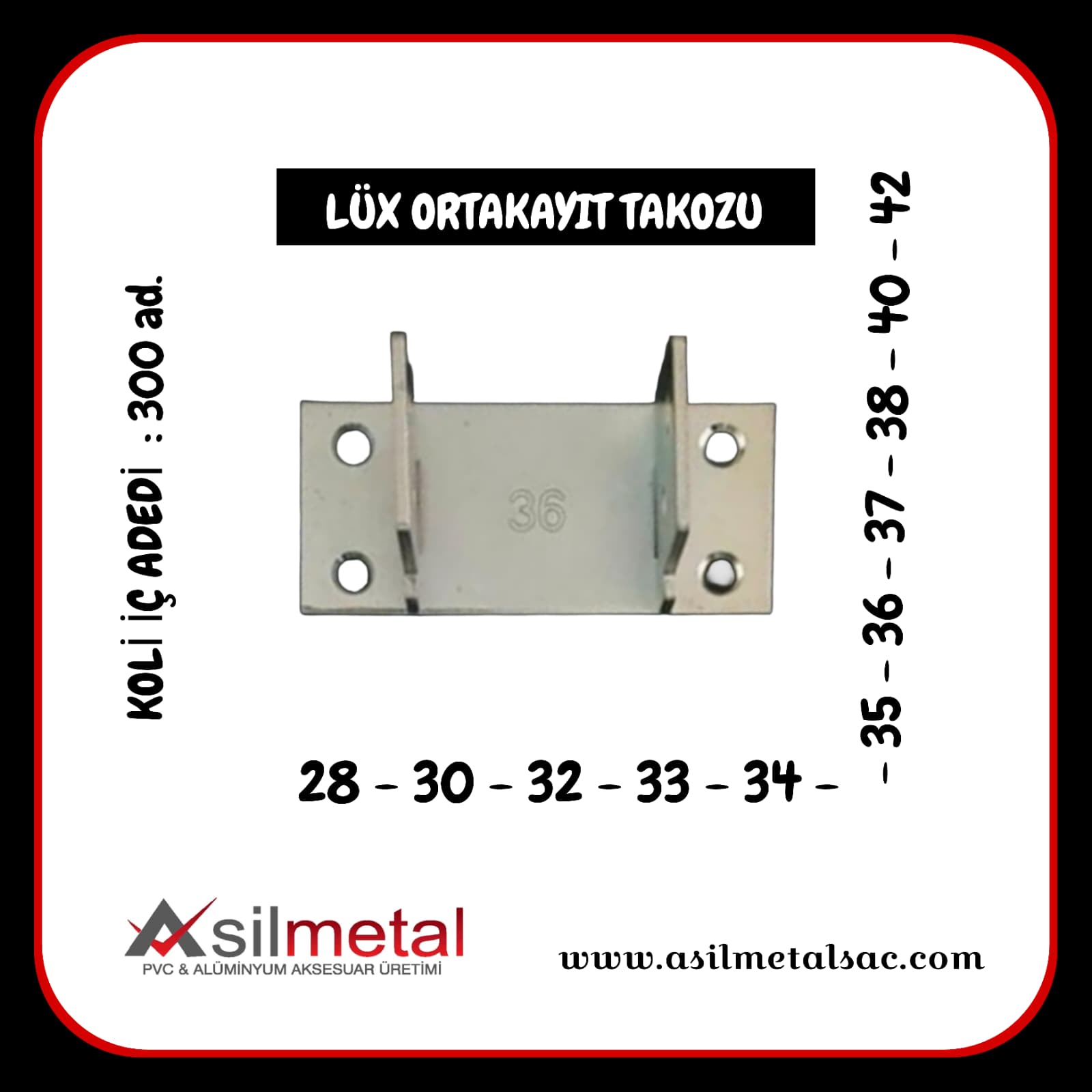 Lüx Orta Kayıt Takozu